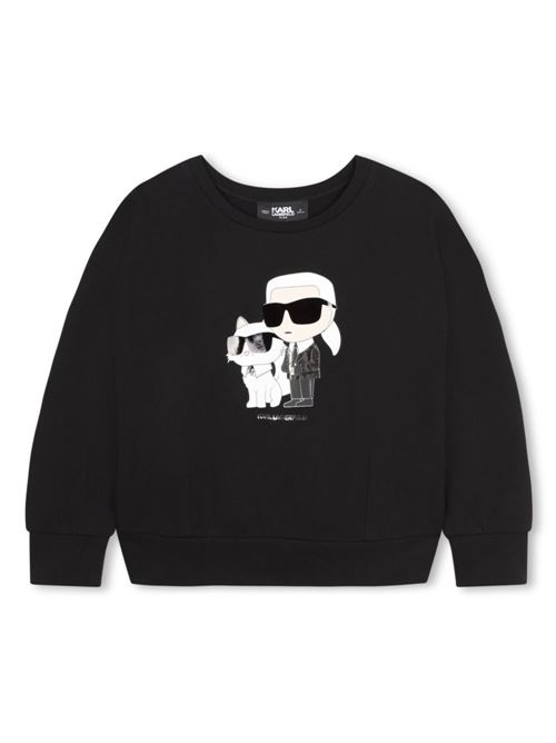 Felpa bambina con stampa Karl Lagerfeld Kids | Z3022509B